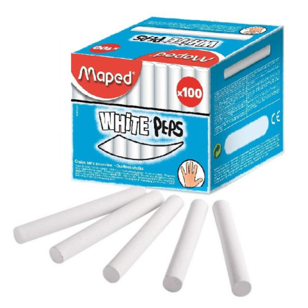 Мел Maped White'Peps белый 100 штук