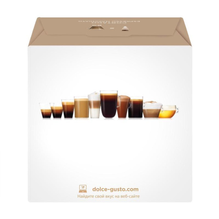 Капсулы для кофемашин Nescafe Dolce Gusto эспрессо с молоком (16 штук в упаковке)