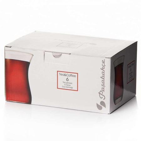 Сервиз чайный/кофейный Pasabahce Tea&Coffee (62511B) на 6 персон стекло (6 стаканов 160 мл)