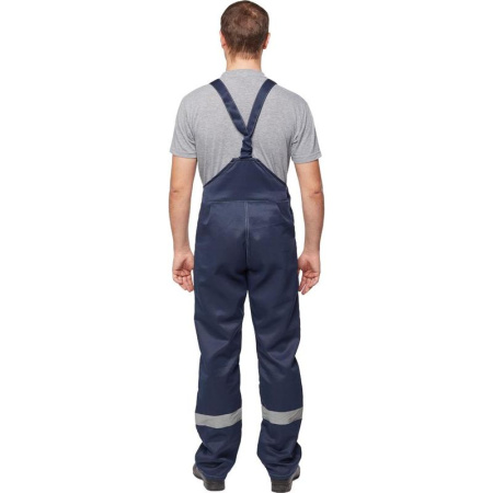 Костюм рабочий летний мужской л22-КПК с СОП темно-синий (размер 56-58, рост 170-176)