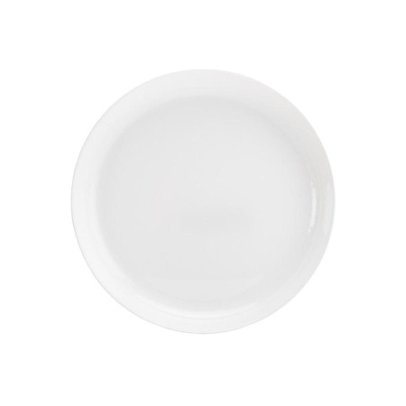 Тарелка Лайнз стеклянная 190 мм белая (Q1896)
