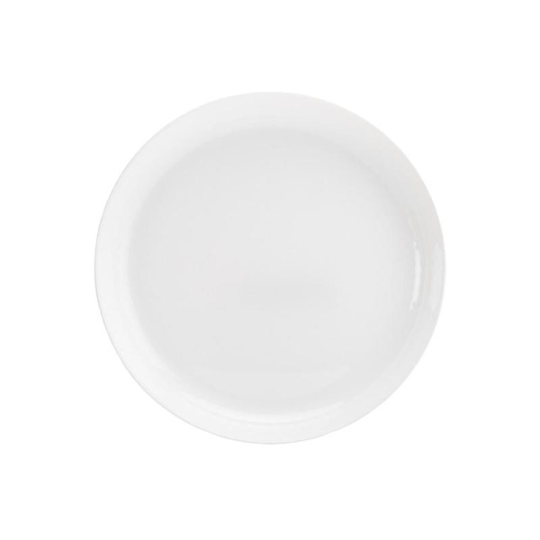 Тарелка Лайнз стеклянная 190 мм белая (Q1896)