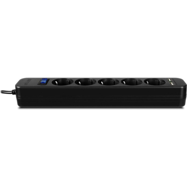 Сетевой фильтр Sven SF-05LU на 5 розеток + 2 USB 1.8 метра (SV-018832)