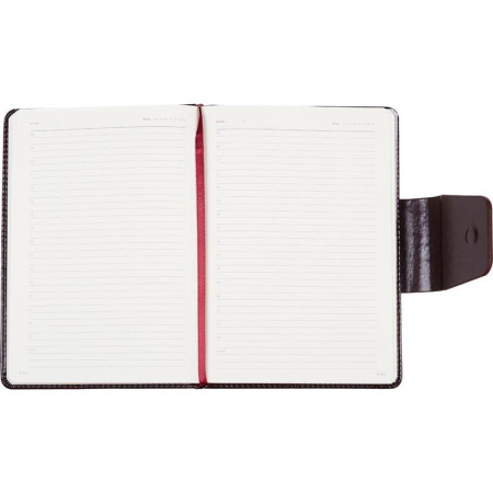 Ежедневник недатированный Bruno Visconti Prestige искусственная кожа A5 160 листов бордовый (142х205 мм) (артикул производителя 3-352/06)