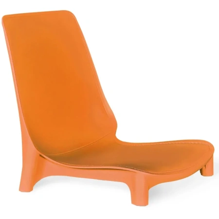 Стул обеденный Sheffilton SHT-S75 оранжевый/хром (пластик, металл)