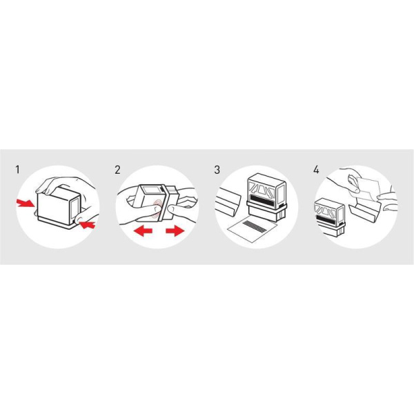 Оснастка для штампов автоматическая Colop Pr. C40 23х59 мм белая с  персонализацией
