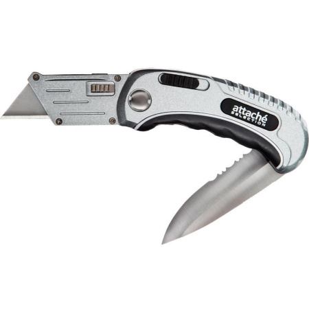 Нож универсальный трапециевидный Attache Selection SX678 (ширина лезвия  19 мм) Нож универсальный трапециевидный Attache Selection SX678 (ширина лезвия  19 мм)