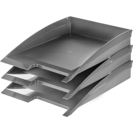 Лоток для бумаг горизонтальный Attache Success серый