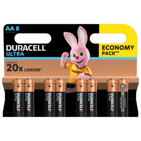Батарейки Duracell UltraPower пальчиковые AA LR6-8BL (8 штук в  упаковке)
