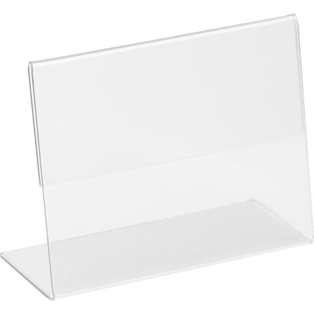 Ценникодержатель-подставка Attache ПЭТ 80x60 мм прозрачный (20 штук в  упаковке)