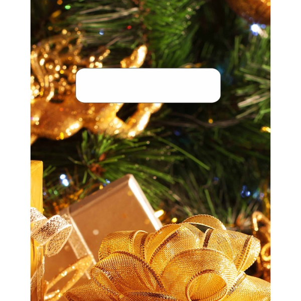 Пакет подарочный ламинированный Тикопластик Золотые шары (45х38 см)