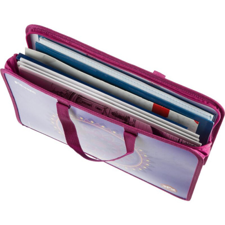 Папка для тетрадей Комус Три богатыря Аленушка А4 на молнии