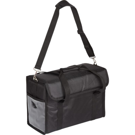 Термосумка для обедов оксфорд черная 45х20х30 см