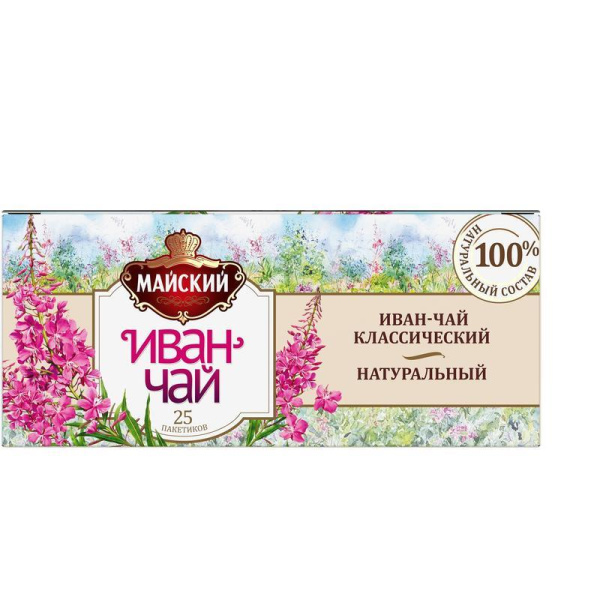 Чай Майский Иван-чай классический 25 пакетиков