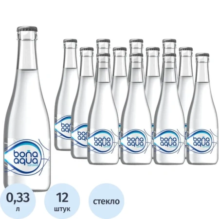 Вода питьевая Bona Aqua газированная 0.33 л