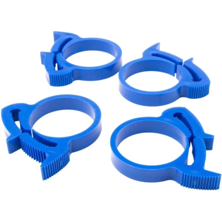 Хомут пластиковый Clip-Track 22-26 мм синий 4 штуки