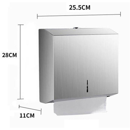 Диспенсер для листовых полотенец Topfort металл серебристый