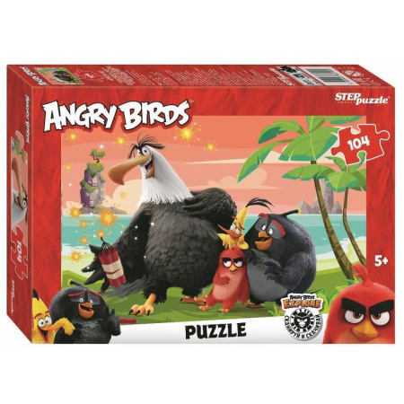 Пазл Степ пазл Angry Birds 104 элемента Пазл Степ пазл Angry Birds 104 элемента