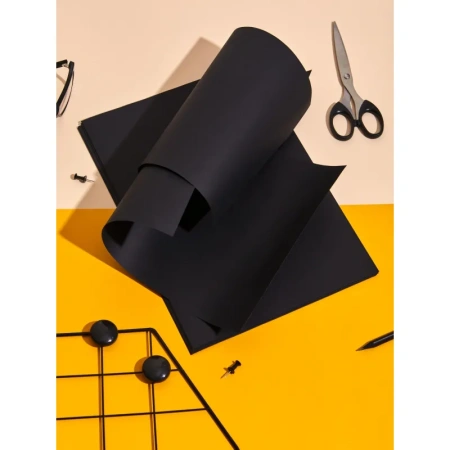 Бумага цветная для печати Комус Color черная интенсив (А4, 80 г/кв.м, 50 листов)