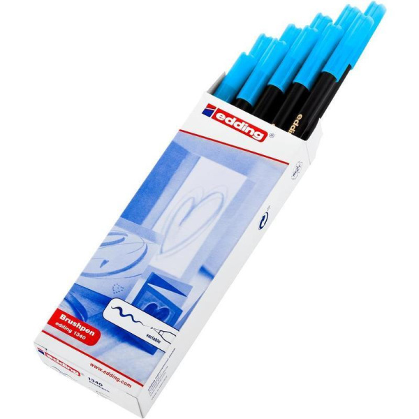 Ручка-кисть Edding 1340/85 светло-голубая (толщина линии 1-4 мм)