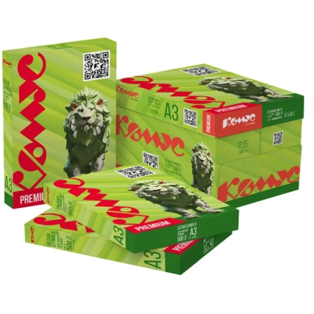 Бумага для офисной техники Комус Документ Premium (А3, марка A, 80 г/кв.м, 500 листов)