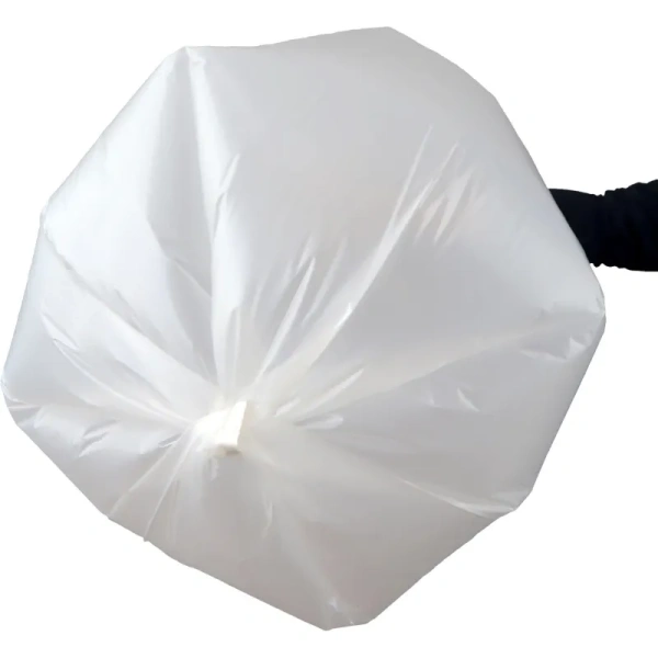 Мешки для мусора 120 л прозрачные (ПВД 40 мкм, 15 штук)