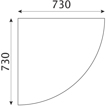Приставка Арго А-020 (орех, 730х730х22 мм)