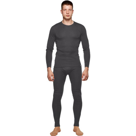 Термофутболка Comazo мужская Activ-35 трикотаж полиэстер темно-серая с  начесом (размер 58, рост 182)