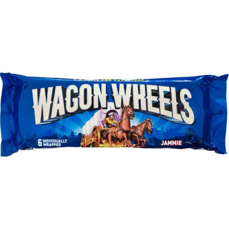 Печенье бисквитное Wagon Wheels суфле с джемом и глазурью 228 г