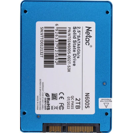 SSD накопитель Netac N600S 2 ТБ (NT01N600S-002T-S3X)