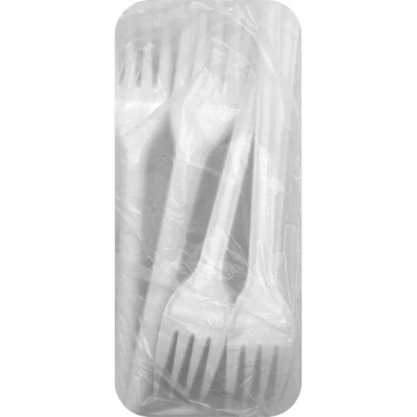 Вилка одноразовая белая 15,5см, ПС, 4000шт/кор