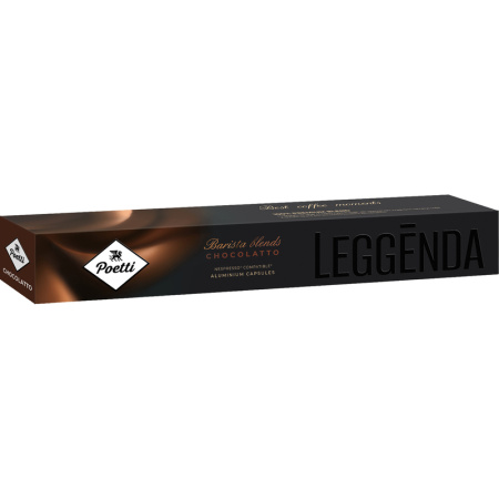Кофе в капсулах для кофемашин Poetti Leggenda Chocolatto Espresso (10  штук в упаковке)