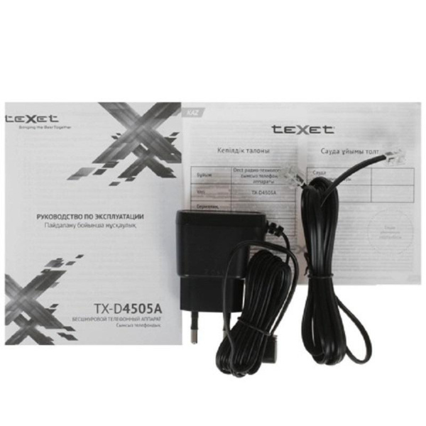 Радиотелефон TeXet TX-D4505A черный