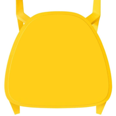 Стул для столовых SHT-S111-P желтый (пластик)
