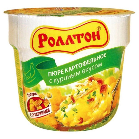 Пюре картофельное Роллтон куриное 24шт*40г