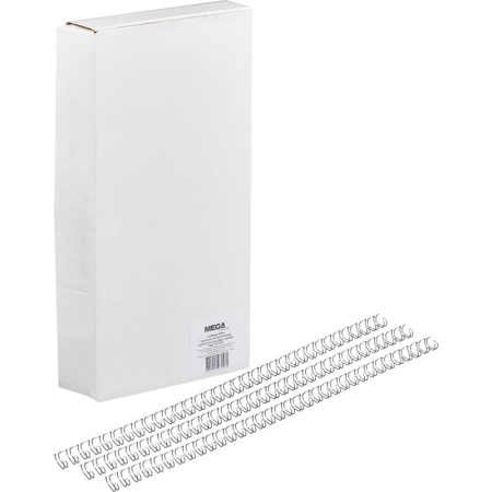 Пружины для переплета металлические Promega office 6.4 мм серебристые  (100 штук в упаковке)