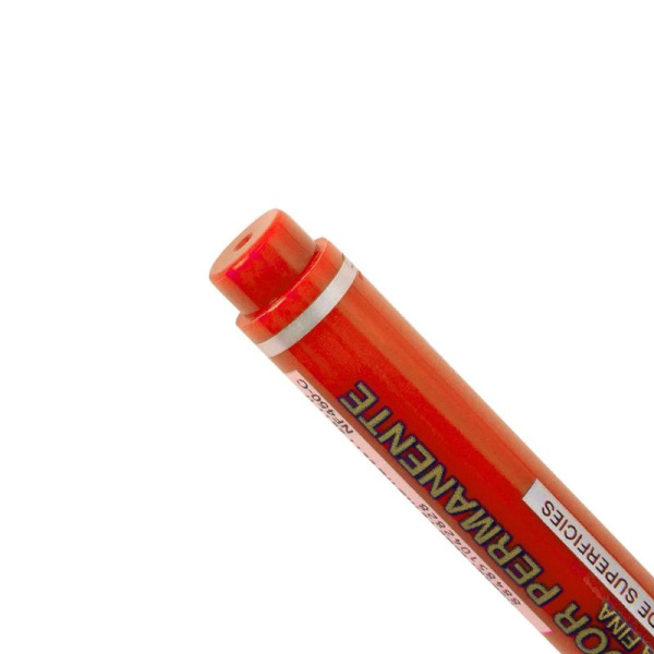 Маркер перманентный Pentel Fine Point красный (толщина линии 0.6-0.8 мм)  круглый наконечник