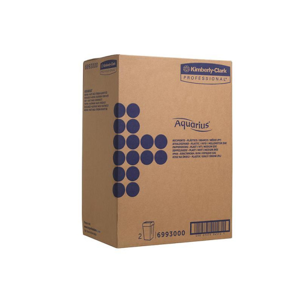 Корзина для мусора KIMBERLY-CLARK Aquarius 6993 43 л пластик белый  43x29x57 см (2 штуки в упаковке)