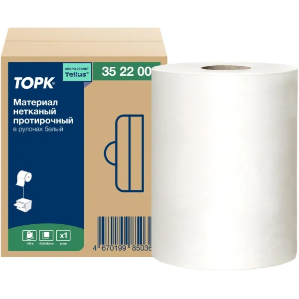 Материал протирочный нетканый Tork Advanced белый (266 листов в рулоне)  352200