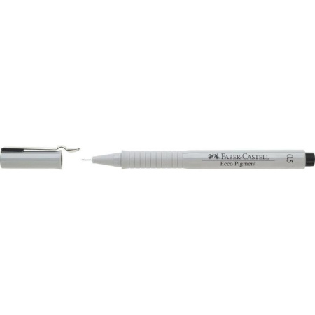 Ручка капиллярная Faber-Castell Ecco Pigment черная толщина 0.5 мм Ручка капиллярная Faber-Castell Ecco Pigment черная толщина 0.5 мм