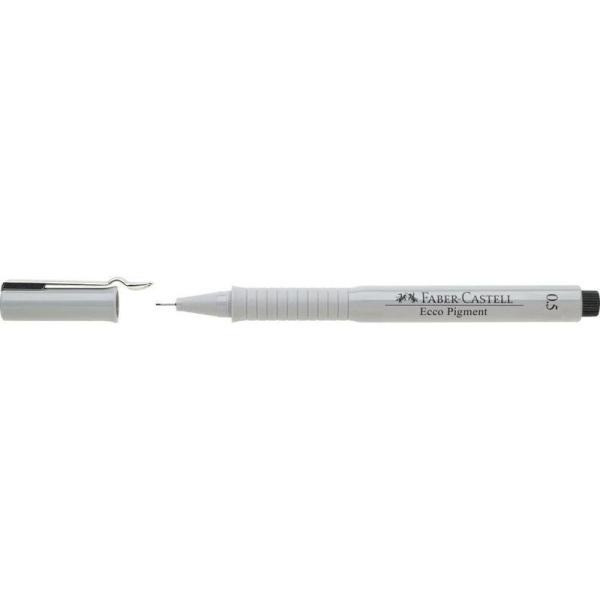 Ручка капиллярная Faber-Castell Ecco Pigment черная толщина 0.5 мм