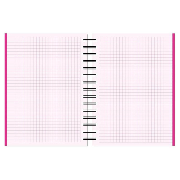 Бизнес-тетрадь Attache Selection Spring Book A5 150 листов розовая в клетку на спирали (170х202 мм)