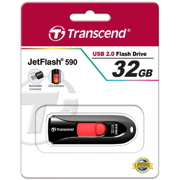 Флеш-память Transcend JetFlash 590 32 Gb USB 2.0 черная
