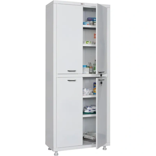 Шкаф медицинский Hilfe МД 2 1670/SS (белый, 700x320x1755 мм)