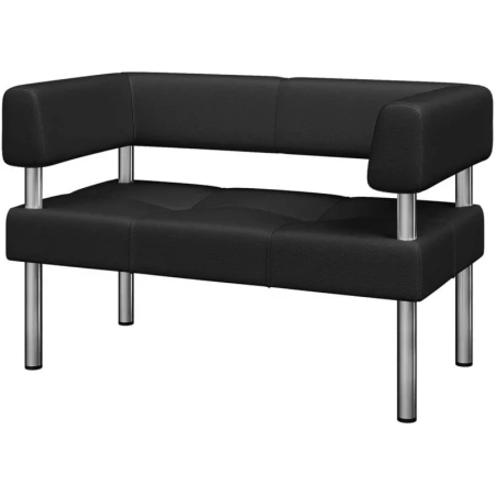 Диван двухместный Balance Bu2-2 черный искусственная кожа