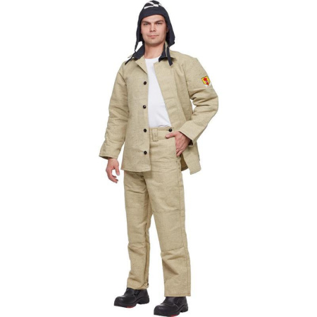Костюм сварщика брезентовый летний хаки (размер 60-62, рост 182-188)