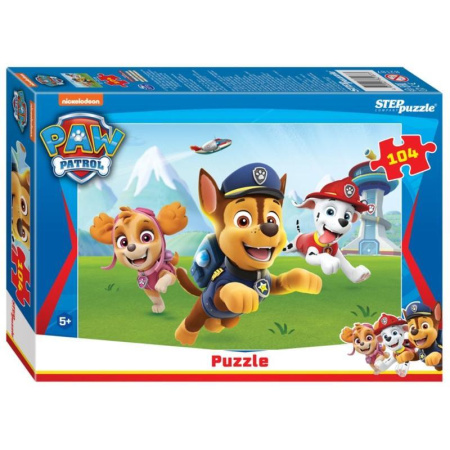 Пазл Степ пазл Щенячий патруль 104 элемента Пазл Степ пазл Щенячий патруль 104 элемента