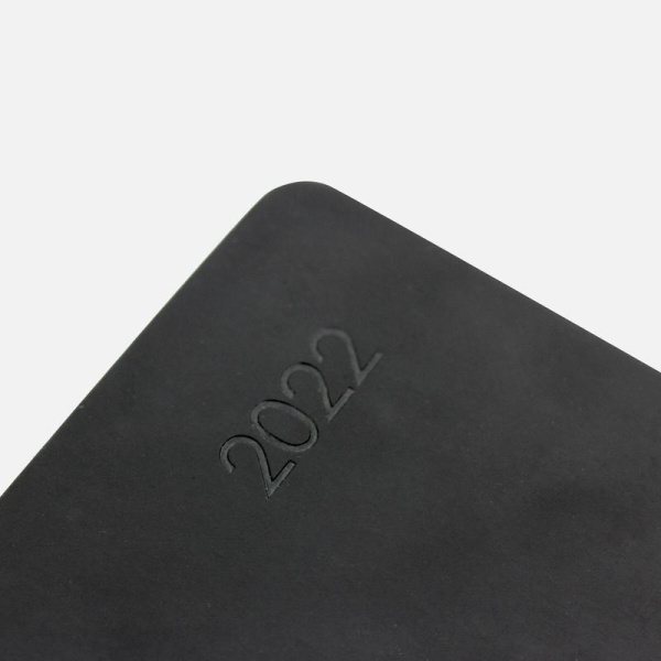 Ежедневник датированный 2022 год Listoff Soft Touch Paragraph  искусственная кожа А5 176 листов черный (147х212 мм)