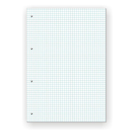 Сменный блок для тетрадей (А4, 80 листов, белый, клетка)