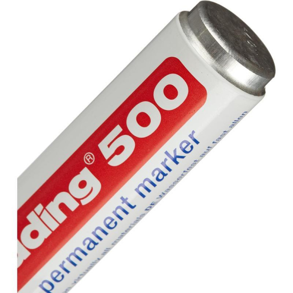 Маркер перманентный Edding 500/2 красный (толщина линии 2-7 мм) скошенный наконечник